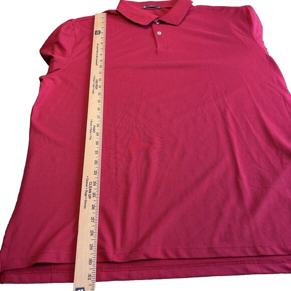 Member's Mark Men's Classic Fit Stretch Cotton Long Sleeve Pique Polo Red XXL - Picture 4 of 11